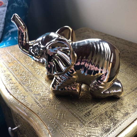 Accents Gold Elephant Statue Poshmark